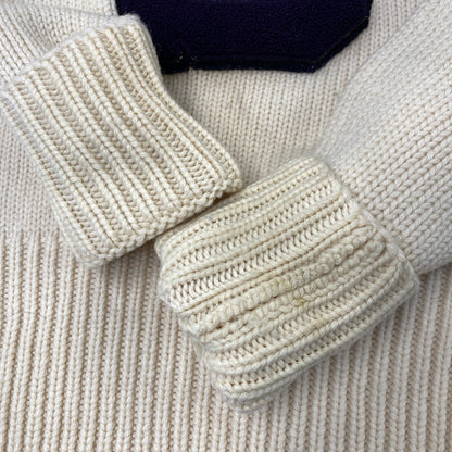 【中古品】【メンズ】 LOWE ＆ CAMPBELL ATHLETIC GOODS ロウ アンド キャンベル アスレチック グッズ S WOOLKNIT SWEATER ウール ニット セーター トップス 146-260902-kh-03-izu サイズ：40 カラー：アイボリー 万代Net店