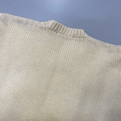 【中古品】【メンズ】 LOWE ＆ CAMPBELL ATHLETIC GOODS ロウ アンド キャンベル アスレチック グッズ S WOOLKNIT SWEATER ウール ニット セーター トップス 146-260902-kh-03-izu サイズ：40 カラー：アイボリー 万代Net店