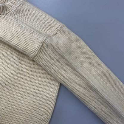 【中古品】【メンズ】 LOWE ＆ CAMPBELL ATHLETIC GOODS ロウ アンド キャンベル アスレチック グッズ S WOOLKNIT SWEATER ウール ニット セーター トップス 146-260902-kh-03-izu サイズ：40 カラー：アイボリー 万代Net店