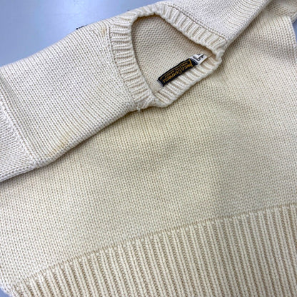 【中古品】【メンズ】 LOWE ＆ CAMPBELL ATHLETIC GOODS ロウ アンド キャンベル アスレチック グッズ S WOOLKNIT SWEATER ウール ニット セーター トップス 146-260902-kh-03-izu サイズ：40 カラー：アイボリー 万代Net店