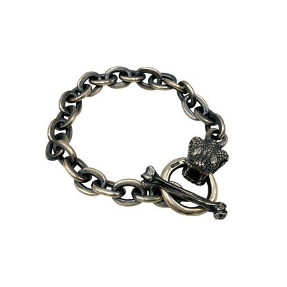 【中古品】【メンズ】 MAD CULT マッドカルト SILVER MURDER SNAKE BITING BRACELET ブレスレット アクセサリー 192-260903-as-02-izu カラー：シルバー 万代Net店