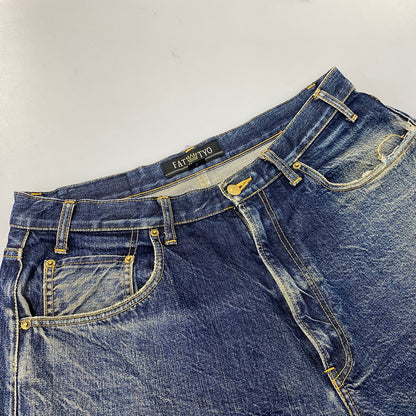 【現状渡し品】【メンズ】 FAT エフエーティー LOT247 DENIM PANTS デニム パンツ ボトムス ズボン 153-260910-cs-06-izu サイズ：SKINNY カラー：インディゴ 万代Net店