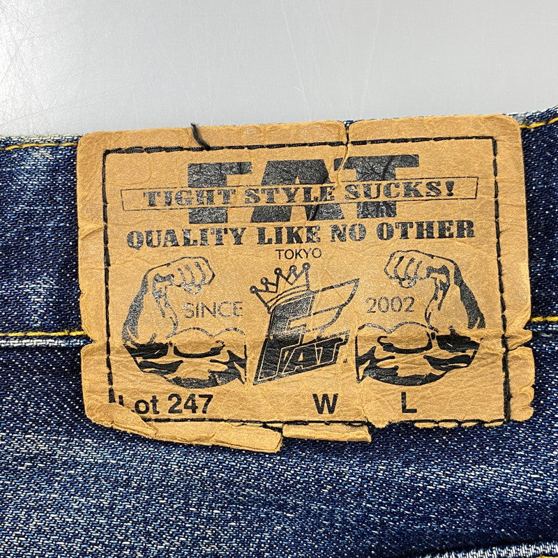 【現状渡し品】【メンズ】 FAT エフエーティー LOT247 DENIM PANTS デニム パンツ ボトムス ズボン 153-260910-cs-06-izu サイズ：SKINNY カラー：インディゴ 万代Net店