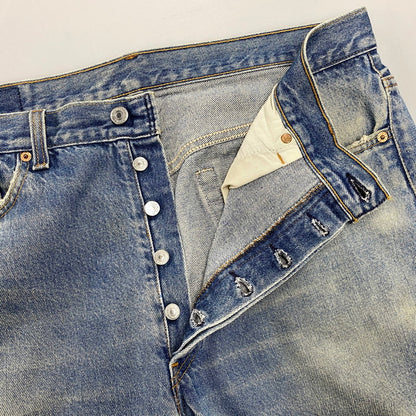【現状渡し品】【メンズ】 LEVI'S リーバイス 501-0000 刻印653 USA製 501 XX DENIM PANTS デニム パンツ ボトムス 157-260901-kh-04-izu サイズ：38×30 カラー：ライトインディゴ 万代Net店