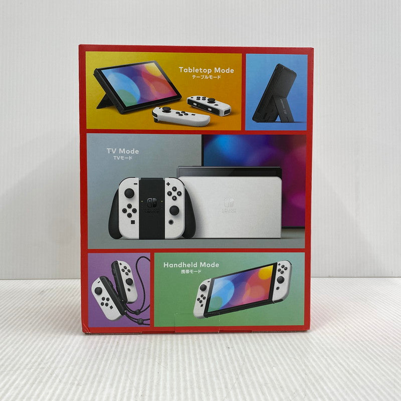 【中古美品】 【ゲーム】Nintendo Switch (有機ELモデル) Joy-Con(L)/(R) ホワイト HEG-S-KAAAA(JPN) 任天堂 ニンテンドースイッチ 本体 034-260905-cs-20-izu 万代Net店