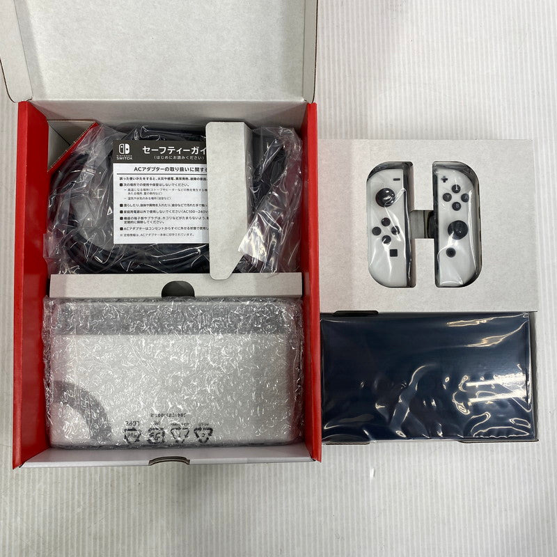 【中古美品】 【ゲーム】Nintendo Switch (有機ELモデル) Joy-Con(L)/(R) ホワイト HEG-S-KAAAA(JPN) 任天堂 ニンテンドースイッチ 本体 034-260905-cs-20-izu 万代Net店