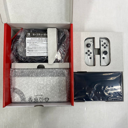 【中古美品】 【ゲーム】Nintendo Switch (有機ELモデル) Joy-Con(L)/(R) ホワイト HEG-S-KAAAA(JPN) 任天堂 ニンテンドースイッチ 本体 034-260905-cs-20-izu 万代Net店