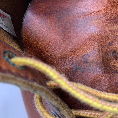 【現状渡し品】【メンズ】 RED WING レッドウィング 6-INCH CLASSIC MOC 875 6インチ クラシックモック USA製 刺繍羽タグ ブーツ 靴 164-260903-as-01-izu サイズ：7 1/2 カラー：ブラウン 万代Net店