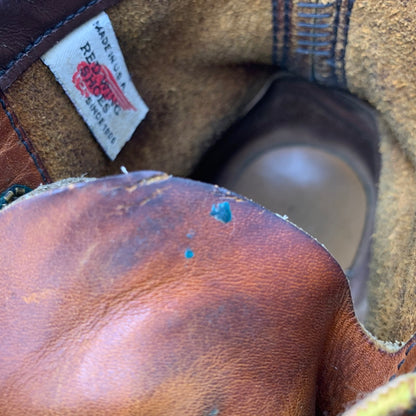 【現状渡し品】【メンズ】 RED WING レッドウィング 6-INCH CLASSIC MOC 875 6インチ クラシックモック USA製 刺繍羽タグ ブーツ 靴 164-260903-as-01-izu サイズ：7 1/2 カラー：ブラウン 万代Net店
