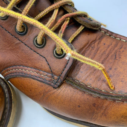 【現状渡し品】【メンズ】 RED WING レッドウィング 6-INCH CLASSIC MOC 875 6インチ クラシックモック USA製 刺繍羽タグ ブーツ 靴 164-260903-as-01-izu サイズ：7 1/2 カラー：ブラウン 万代Net店