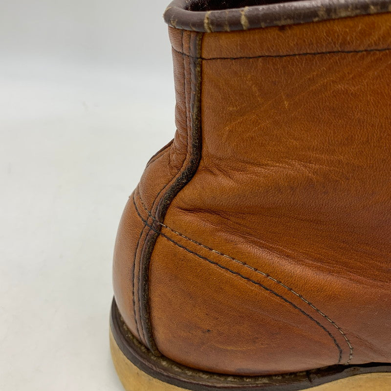 【現状渡し品】【メンズ】 RED WING レッドウィング 6-INCH CLASSIC MOC 875 6インチ クラシックモック USA製 刺繍羽タグ ブーツ 靴 164-260903-as-01-izu サイズ：7 1/2 カラー：ブラウン 万代Net店