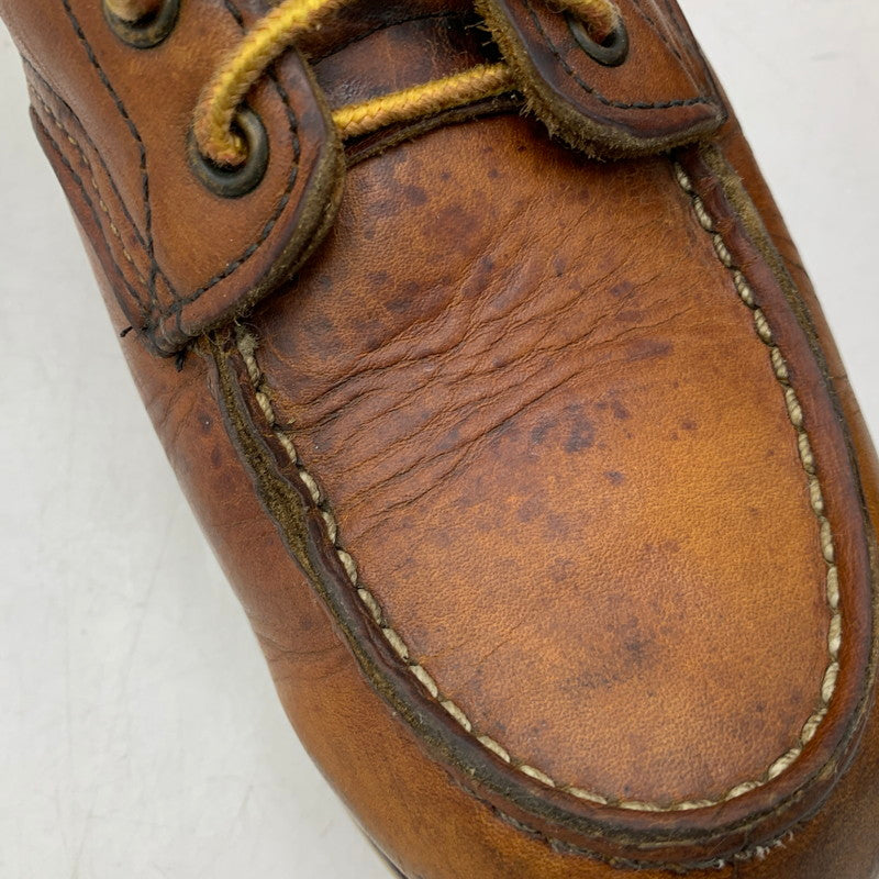 【現状渡し品】【メンズ】 RED WING レッドウィング 6-INCH CLASSIC MOC 875 6インチ クラシックモック USA製 刺繍羽タグ ブーツ 靴 164-260903-as-01-izu サイズ：7 1/2 カラー：ブラウン 万代Net店
