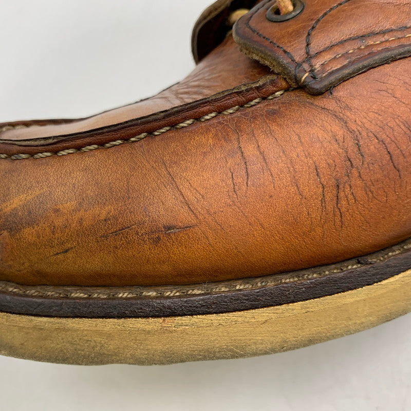 【現状渡し品】【メンズ】 RED WING レッドウィング 6-INCH CLASSIC MOC 875 6インチ クラシックモック USA製 刺繍羽タグ ブーツ 靴 164-260903-as-01-izu サイズ：7 1/2 カラー：ブラウン 万代Net店