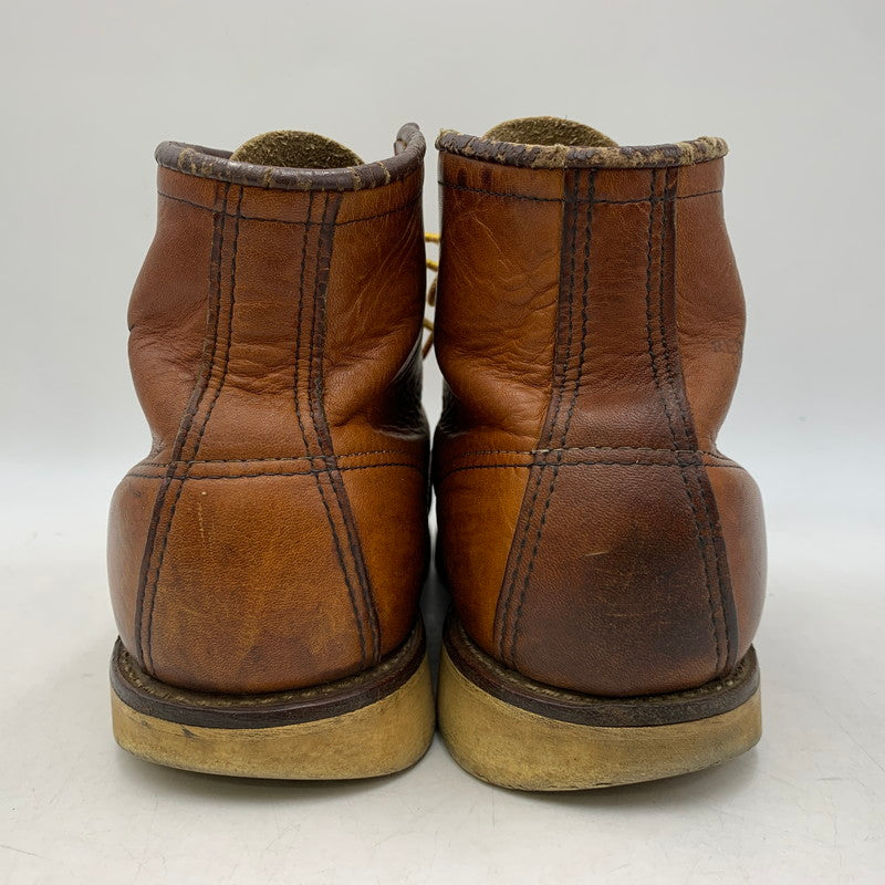【現状渡し品】【メンズ】 RED WING レッドウィング 6-INCH CLASSIC MOC 875 6インチ クラシックモック USA製 刺繍羽タグ ブーツ 靴 164-260903-as-01-izu サイズ：7 1/2 カラー：ブラウン 万代Net店