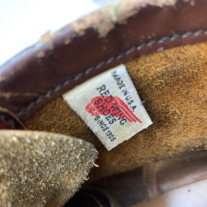 【現状渡し品】【メンズ】 RED WING レッドウィング 6-INCH CLASSIC MOC 875 6インチ クラシックモック USA製 刺繍羽タグ ブーツ 靴 164-260903-as-01-izu サイズ：7 1/2 カラー：ブラウン 万代Net店