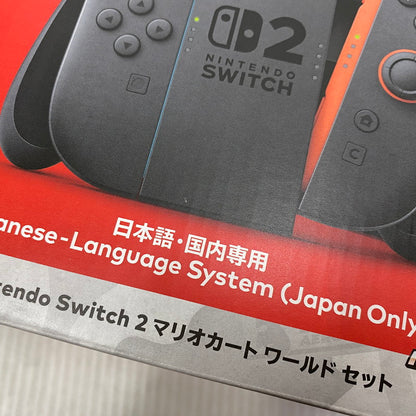 【中古美品】 【未使用】【ゲーム】Nintendo Switch 2 マリオカートワールドセット (日本語・国内専用) BEE-S-KB6PA(JPN) 任天堂 ニンテンドースイッチ2 本体 035-260926-kh-01-izu 万代Net店
