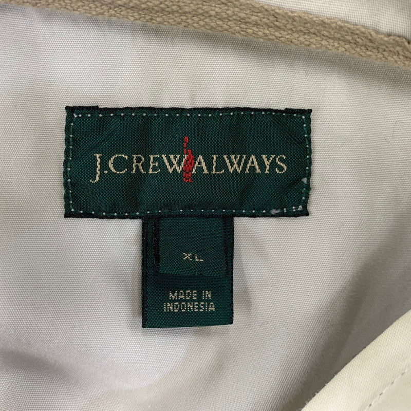 【現状渡し品】【メンズ】 J.CREW ALWAYS ジェイクルー オールウェイズ 19SS COTTON ANORAK PARKA コットン アノラック パーカー アウター 146-260914-cs-21-izu サイズ：XL カラー：アイボリー 万代Net店