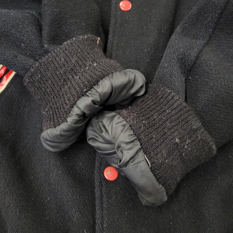 【中古品】【メンズ】 Champion チャンピオン WOOL VARSITY JACKET ウール バーシティジャケット 小文字ランタグ 146-260903-as-31-izu カラー：ブラック 万代Net店
