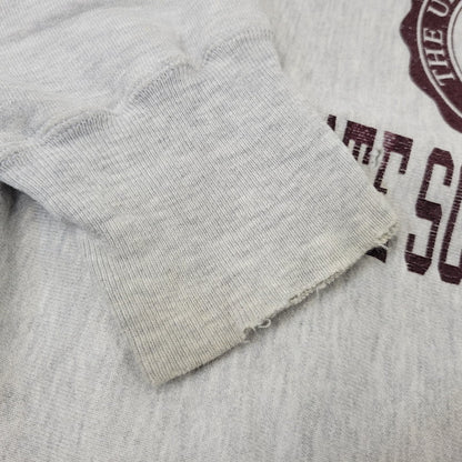 【現状渡し品】【メンズ】 CHAMPION チャンピオン 90S UNIVERSITY OF CHICAGO REVERSE WEAVE SWEATSHIRT ユニバーシティ オブ シカゴ リバース ウィーブ スウェットシャツ トップス 長袖 146-260903-ya-12-izu サイズ：XL カラー：グレー 万代Net店