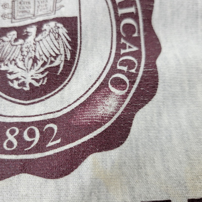 【現状渡し品】【メンズ】 CHAMPION チャンピオン 90S UNIVERSITY OF CHICAGO REVERSE WEAVE SWEATSHIRT ユニバーシティ オブ シカゴ リバース ウィーブ スウェットシャツ トップス 長袖 146-260903-ya-12-izu サイズ：XL カラー：グレー 万代Net店