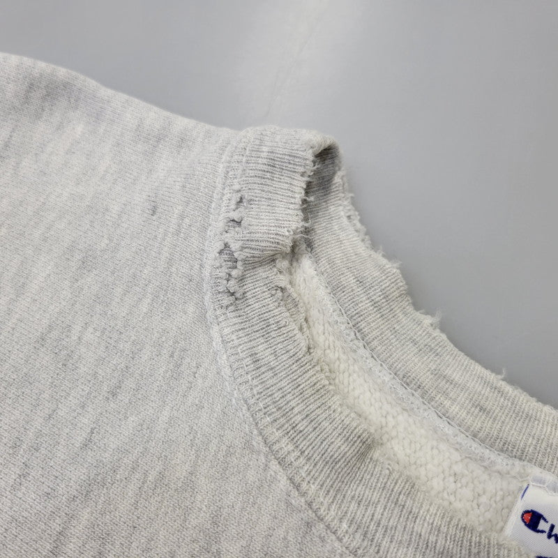 【現状渡し品】【メンズ】 CHAMPION チャンピオン 90S UNIVERSITY OF CHICAGO REVERSE WEAVE SWEATSHIRT ユニバーシティ オブ シカゴ リバース ウィーブ スウェットシャツ トップス 長袖 146-260903-ya-12-izu サイズ：XL カラー：グレー 万代Net店
