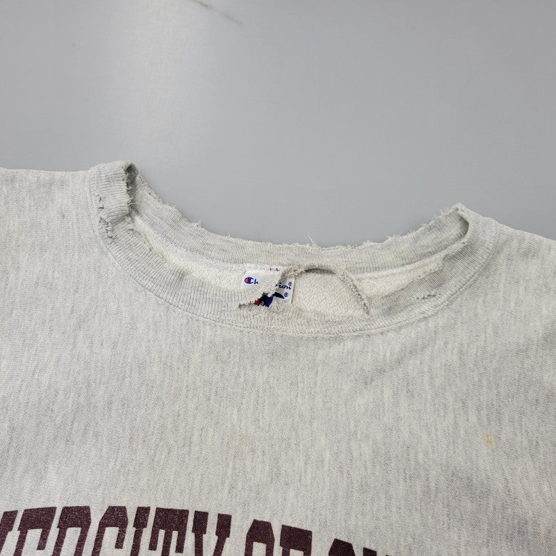 【現状渡し品】【メンズ】 CHAMPION チャンピオン 90S UNIVERSITY OF CHICAGO REVERSE WEAVE SWEATSHIRT ユニバーシティ オブ シカゴ リバース ウィーブ スウェットシャツ トップス 長袖 146-260903-ya-12-izu サイズ：XL カラー：グレー 万代Net店