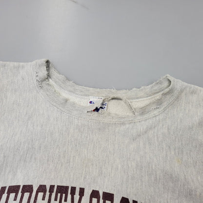【現状渡し品】【メンズ】 CHAMPION チャンピオン 90S UNIVERSITY OF CHICAGO REVERSE WEAVE SWEATSHIRT ユニバーシティ オブ シカゴ リバース ウィーブ スウェットシャツ トップス 長袖 146-260903-ya-12-izu サイズ：XL カラー：グレー 万代Net店