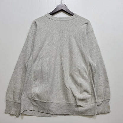 【中古品】【メンズ】 CHAMPION チャンピオン トリコタグ中期 染み込みプリント USA製 80S MICHIGAN STATE REVERSE WEAVE SWEATSHIRT リバースウィーブ スウェットシャツ トップス 長袖 146-260904-cs-01-izu サイズ：XL カラー：グレー 万代Net店