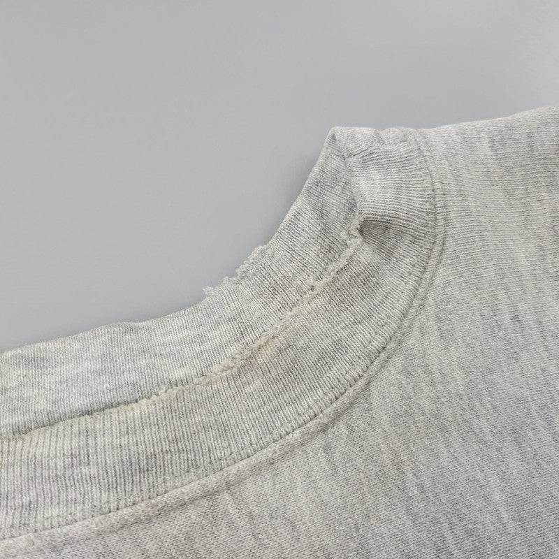 【中古品】【メンズ】 CHAMPION チャンピオン トリコタグ中期 染み込みプリント USA製 80S MICHIGAN STATE REVERSE WEAVE SWEATSHIRT リバースウィーブ スウェットシャツ トップス 長袖 146-260904-cs-01-izu サイズ：XL カラー：グレー 万代Net店