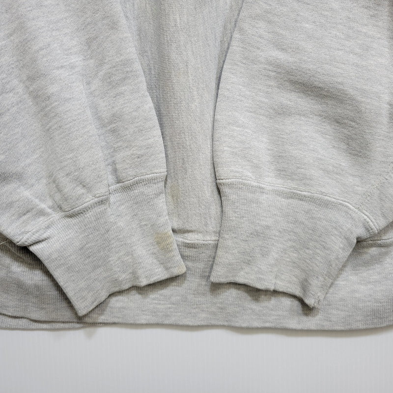 【中古品】【メンズ】 CHAMPION チャンピオン トリコタグ中期 染み込みプリント USA製 80S MICHIGAN STATE REVERSE WEAVE SWEATSHIRT リバースウィーブ スウェットシャツ トップス 長袖 146-260904-cs-01-izu サイズ：XL カラー：グレー 万代Net店