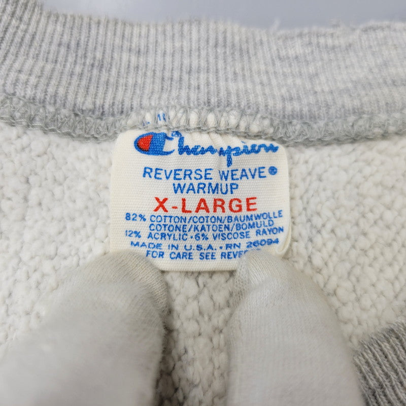 【中古品】【メンズ】 CHAMPION チャンピオン トリコタグ中期 USA製 80S 目無し PLAIN REVERSE WEAVE SWEATSHIRT プレーン リバース ウィーブ スウェットシャツ トップス 長袖 146-260903-ya-11-izu サイズ：XL カラー：グレー 万代Net店