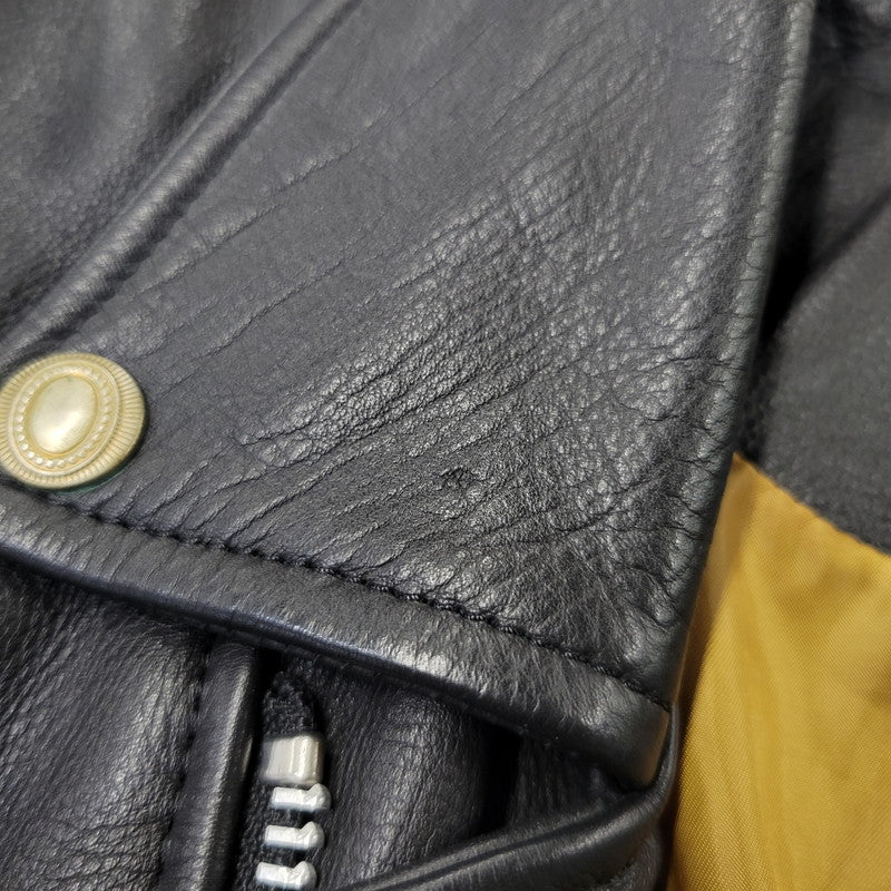 【中古品】【メンズ】 MR.OLIVE ミスターオリーブ COW LEATHER DOUBLE RIDERS JACKET M-17350 カウレザー ダブルライダースジャケット 140-260903-as-29-izu サイズ：L カラー：ブラック 万代Net店
