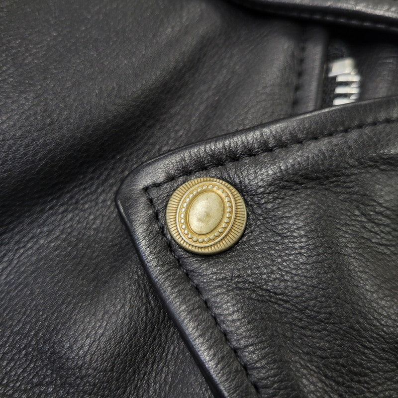 【中古品】【メンズ】 MR.OLIVE ミスターオリーブ COW LEATHER DOUBLE RIDERS JACKET M-17350 カウレザー ダブルライダースジャケット 140-260903-as-29-izu サイズ：L カラー：ブラック 万代Net店