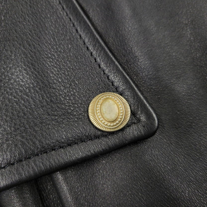【中古品】【メンズ】 MR.OLIVE ミスターオリーブ COW LEATHER DOUBLE RIDERS JACKET M-17350 カウレザー ダブルライダースジャケット 140-260903-as-29-izu サイズ：L カラー：ブラック 万代Net店