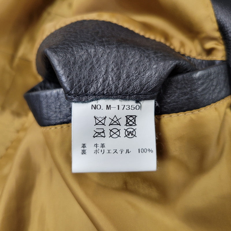 【中古品】【メンズ】 MR.OLIVE ミスターオリーブ COW LEATHER DOUBLE RIDERS JACKET M-17350 カウレザー ダブルライダースジャケット 140-260903-as-29-izu サイズ：L カラー：ブラック 万代Net店