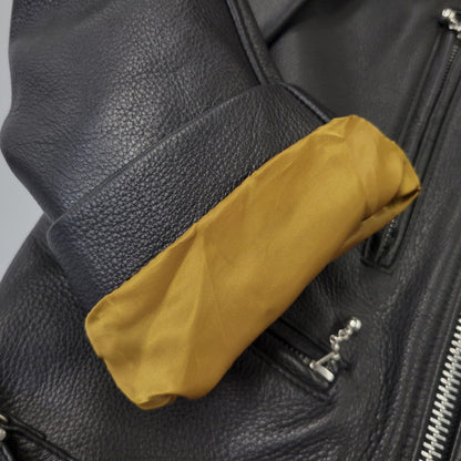 【中古品】【メンズ】 MR.OLIVE ミスターオリーブ COW LEATHER DOUBLE RIDERS JACKET M-17350 カウレザー ダブルライダースジャケット 140-260903-as-29-izu サイズ：L カラー：ブラック 万代Net店