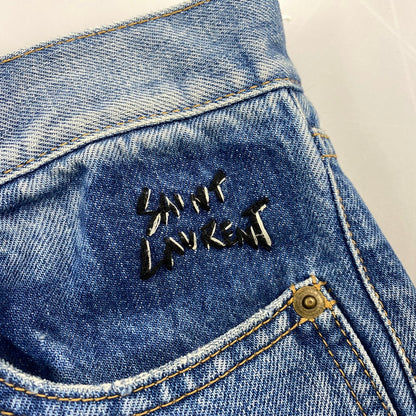 【中古品】【メンズ】 SAINT LAURENT サンローラン Y883L 4068 D14 M SL-LW ANTHONY VACCARELLO期 アンソニーヴァカレロ 17SS DENIM PANTS デニム パンツ ボトムス ズボン 152-260904-cs-08-izu サイズ：28 カラー：インディゴ 万代Net店