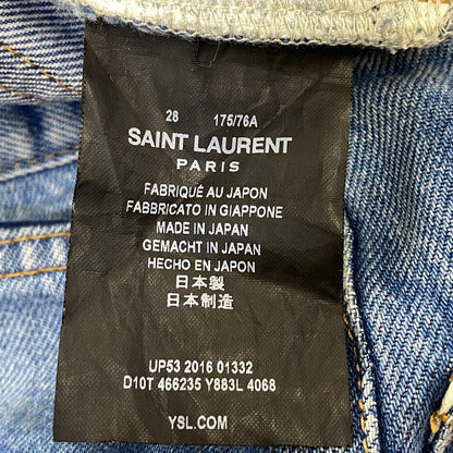 【中古品】【メンズ】 SAINT LAURENT サンローラン Y883L 4068 D14 M SL-LW ANTHONY VACCARELLO期 アンソニーヴァカレロ 17SS DENIM PANTS デニム パンツ ボトムス ズボン 152-260904-cs-08-izu サイズ：28 カラー：インディゴ 万代Net店
