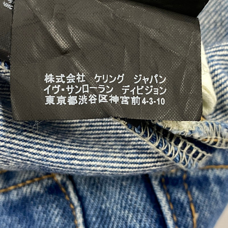 【中古品】【メンズ】 SAINT LAURENT サンローラン Y883L 4068 D14 M SL-LW ANTHONY VACCARELLO期 アンソニーヴァカレロ 17SS DENIM PANTS デニム パンツ ボトムス ズボン 152-260904-cs-08-izu サイズ：28 カラー：インディゴ 万代Net店