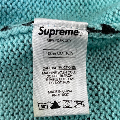 【中古品】【メンズ】 SUPREME シュプリーム 19FW IS LOVE SWEATER イズ ラブ セーター トップス 長袖 149-260904-cs-02-izu サイズ：M カラー：BRIGHT TEAL 万代Net店