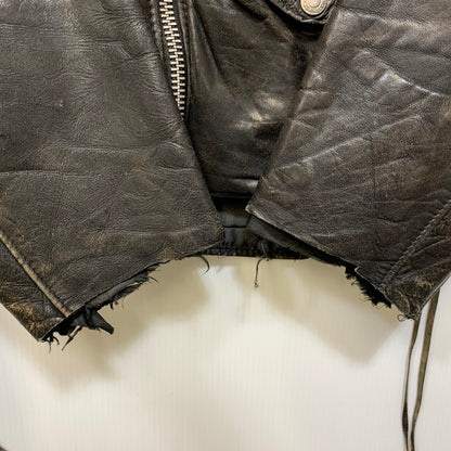 【ジャンク品】【メンズ】 SCHOTT ショット LEATHER DOUBLE RIDERS JACKET レザー ダブル ライダース ジャケット アウター 145-260905-cs-09-izu サイズ：44 カラー：ブラック 万代Net店