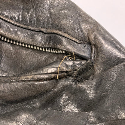 【ジャンク品】【メンズ】 SCHOTT ショット LEATHER DOUBLE RIDERS JACKET レザー ダブル ライダース ジャケット アウター 145-260905-cs-09-izu サイズ：44 カラー：ブラック 万代Net店