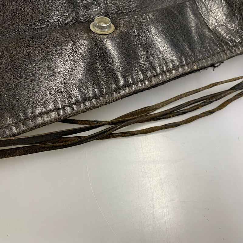 【ジャンク品】【メンズ】 SCHOTT ショット LEATHER DOUBLE RIDERS JACKET レザー ダブル ライダース ジャケット アウター 145-260905-cs-09-izu サイズ：44 カラー：ブラック 万代Net店