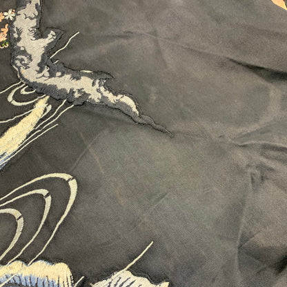 【現状渡し品】【メンズ】 花旅楽団 ハナタビガクダン 鯉×桜 SOUVENIR JACKET スーベニア ジャケット アウター 145-260905-cs-07-izu サイズ：S カラー：ブラック/ブラウン系 万代Net店