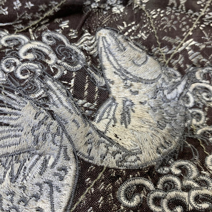【現状渡し品】【メンズ】 花旅楽団 ハナタビガクダン 鯉×桜 SOUVENIR JACKET スーベニア ジャケット アウター 145-260905-cs-07-izu サイズ：S カラー：ブラック/ブラウン系 万代Net店