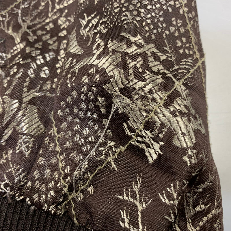 【現状渡し品】【メンズ】 花旅楽団 ハナタビガクダン 鯉×桜 SOUVENIR JACKET スーベニア ジャケット アウター 145-260905-cs-07-izu サイズ：S カラー：ブラック/ブラウン系 万代Net店