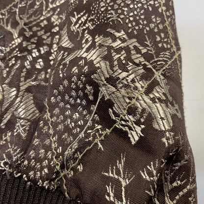 【現状渡し品】【メンズ】 花旅楽団 ハナタビガクダン 鯉×桜 SOUVENIR JACKET スーベニア ジャケット アウター 145-260905-cs-07-izu サイズ：S カラー：ブラック/ブラウン系 万代Net店