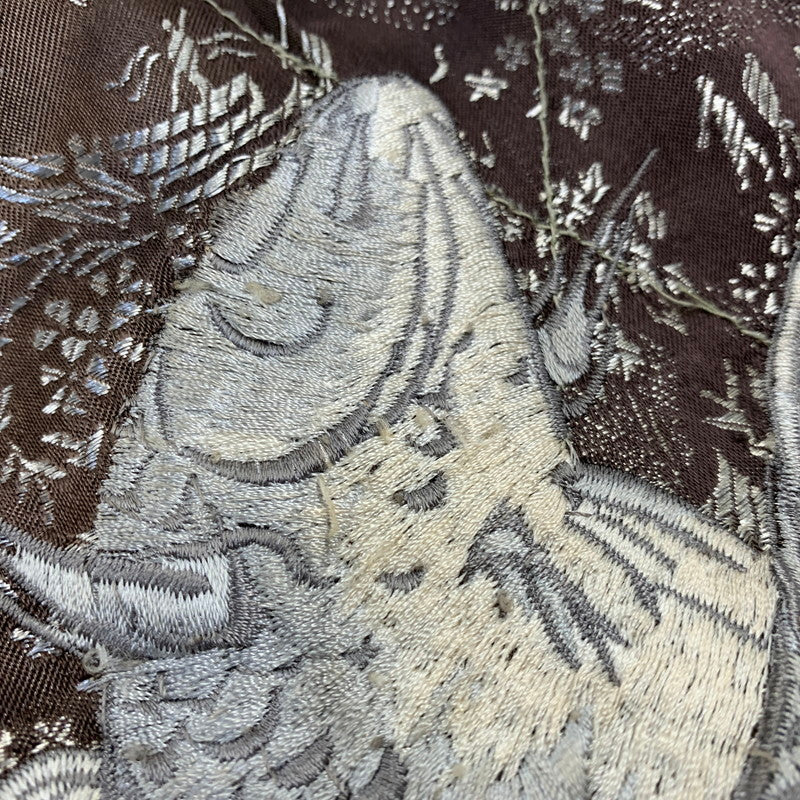 【現状渡し品】【メンズ】 花旅楽団 ハナタビガクダン 鯉×桜 SOUVENIR JACKET スーベニア ジャケット アウター 145-260905-cs-07-izu サイズ：S カラー：ブラック/ブラウン系 万代Net店