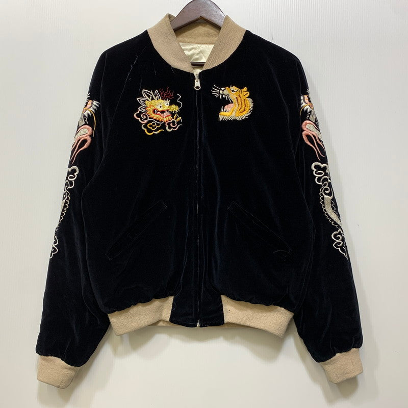 【中古品】【メンズ】 PINK DRAGON ピンクドラゴン 別珍 JAPAN MAP×DRAGON 30TH SOUVENIR JACKET ３０周年 スーベニア ジャケット アウター 145-260905-cs-08-izu サイズ：不明 カラー：ブラック/ホワイト 万代Net店
