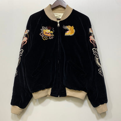 【中古品】【メンズ】 PINK DRAGON ピンクドラゴン 別珍 JAPAN MAP×DRAGON 30TH SOUVENIR JACKET ３０周年 スーベニア ジャケット アウター 145-260905-cs-08-izu サイズ：不明 カラー：ブラック/ホワイト 万代Net店
